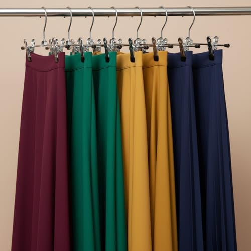 Mawa by Reston Lloyd Non Slip-Space Saving Clothing Hanger for Pant/Skirt wit...