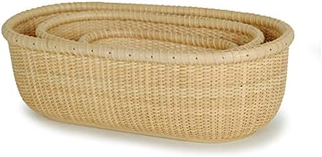 Nantucket Nested Party Baskets Tea Fruit Basket Handicraft Storage Basket Des...