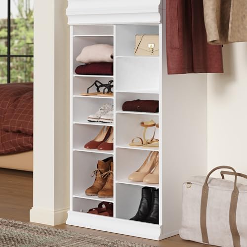 ClosetMaid Modular Storage Shelf Unit with 12 Adjustable Shelves & Divide...