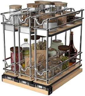 Rev-A-Shelf Narrow 9" W Pullout Triple Organizer for Cabinets