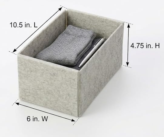 YBM HOME Clothes Drawer Organizer - Set of 2 Drawer Organizers for Bra, Under...