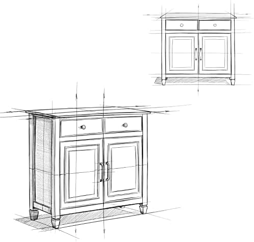 SIMPLIHOME Connaught 40" Wide Solid Wood Storage Cabinet in White
