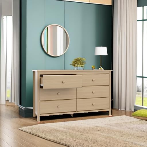 Storkcraft Alpine 6-Drawer Dresser, Driftwood