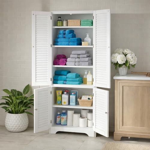 BrylaneHome Louvre Linen Cabinet