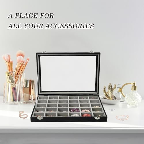 Stratalife Jewelry Organizer Earring Holder Jewelry Tray Earring Storage Orga...