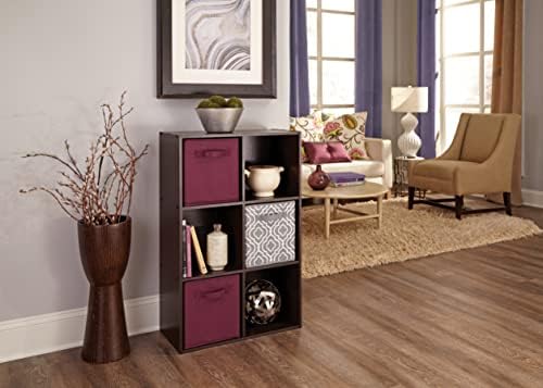 ClosetMaid Cubeicals 6 Cube Storage Shelf Organizer Bookshelf, Stackable, Ver...