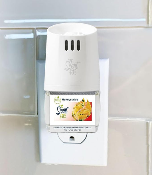 Scent Fill Honeysuckle Plug in Air Freshener, 4 Scented Oil Refills - Image 2