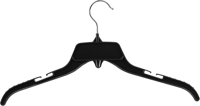 DEILSY™ Black Plastic Hangers 100 Pack Durable Slim Hangers