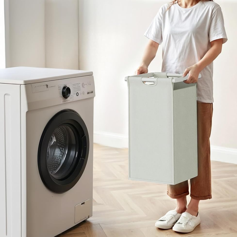 Herture Laundry Hampers with Shelf, Laundry Basket 4 Section, 4 x 15.87 Gal