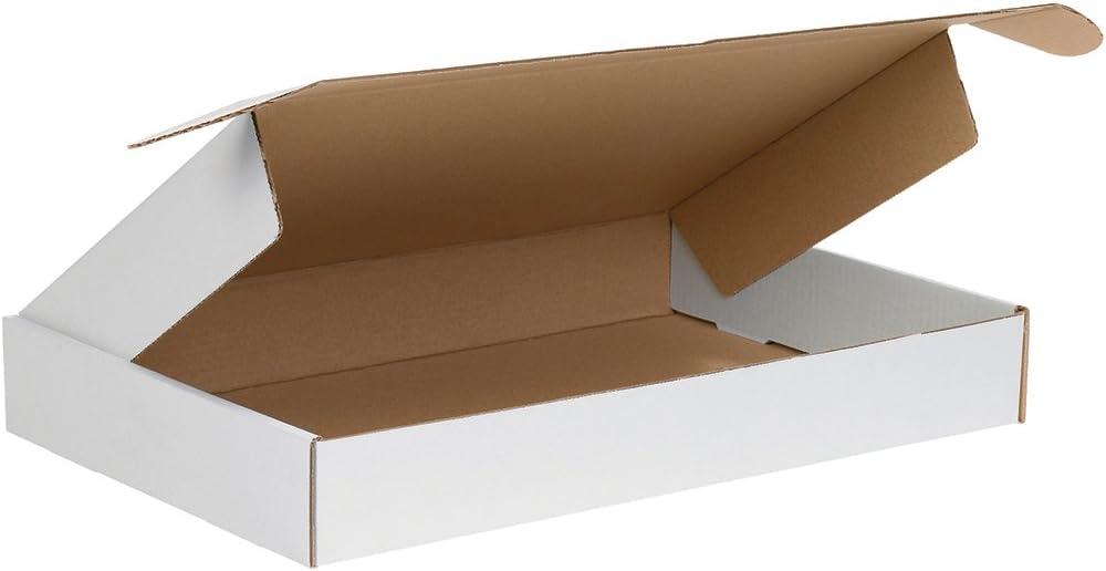 BOX USA Mailer Boxes Medium 16"L x 10"W x 2 3/4"H 50-Pack - Co...