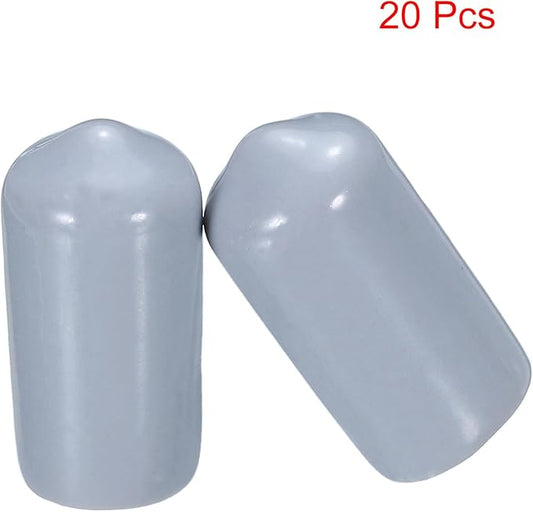 uxcell 20pcs Rubber End Caps 10mm ID Vinyl PVC Round Tube Bolt Cap Cover Screw - Image 2