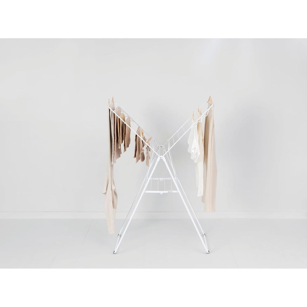 Brabantia HangOn Clothes Drying Rack | 67ft (20m) | White | Large Indoor Clot...