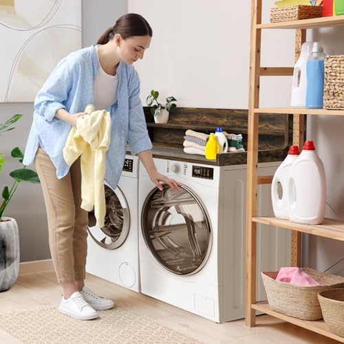 Washer Dryer Countertop, 54" x 27.55" 2-Tier Washer Dryer Topper wi...