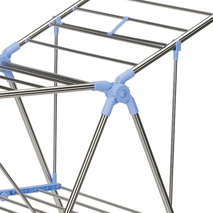 Household Essentials Collapsible Adjustable Gullwing Metal Clothes Drying Rac...