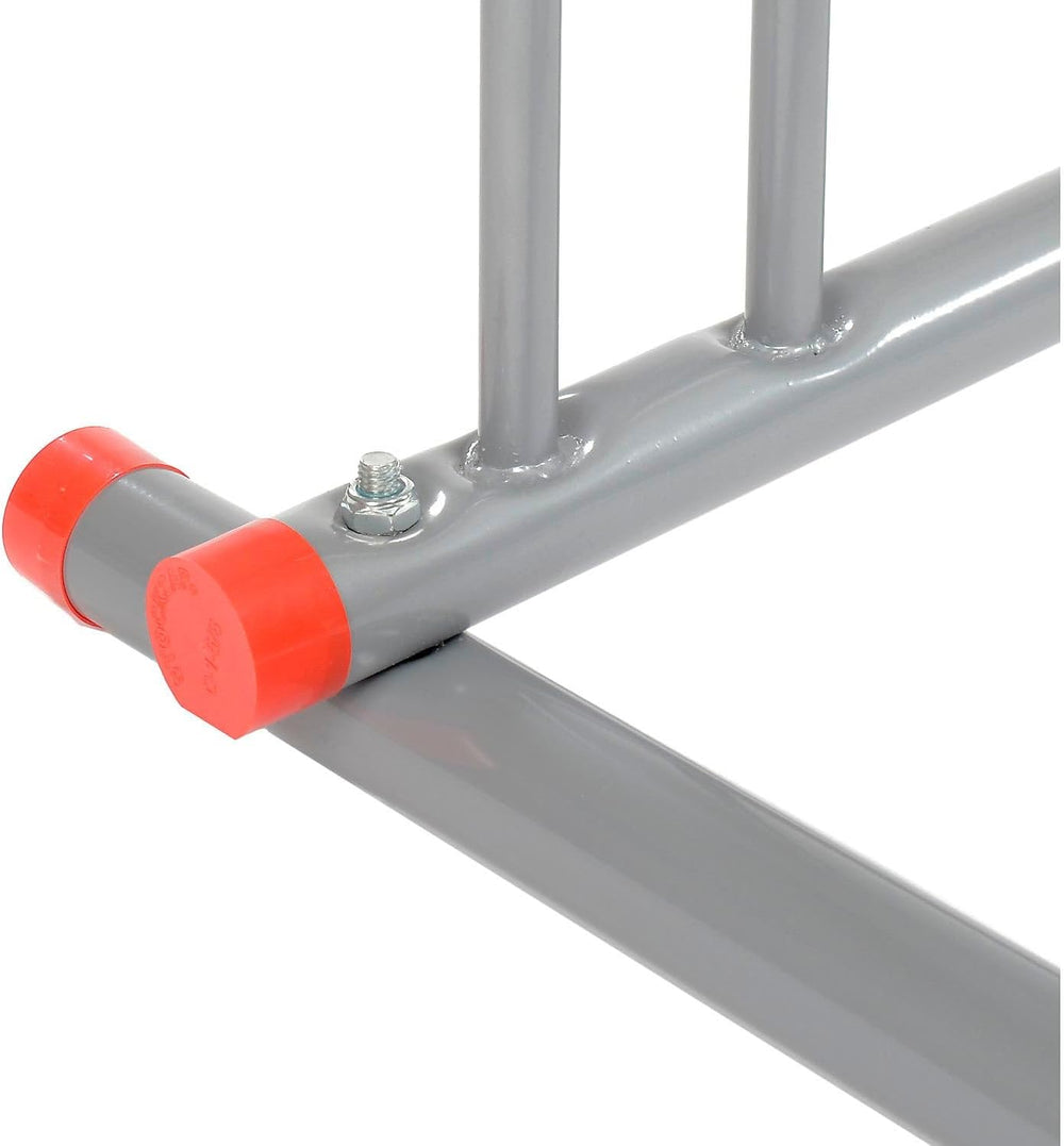 Global Industrial 111" L Single-Sided Grid Bike Rack, 9-Bike Capacity, Gray
