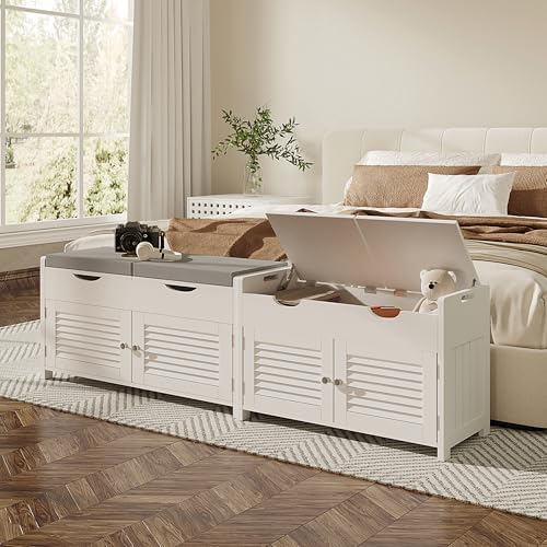 ChooChoo Shoe Storage Bench with Lift Top Storage & Cushioned Seats