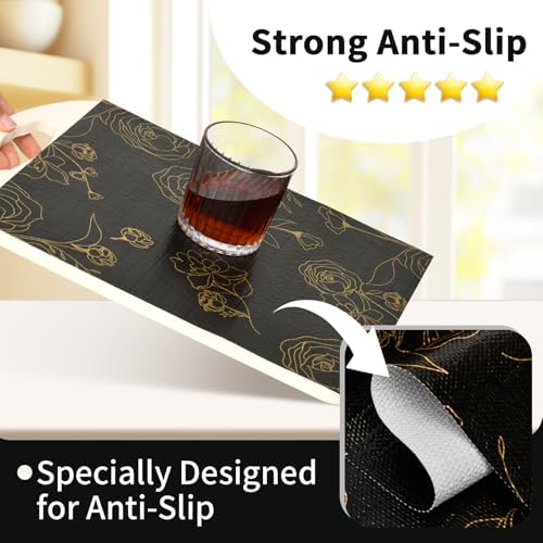 Shelf Liners for Kitchen Cabinets 23.6in x 30FT Non Adhesive Drawer Liner