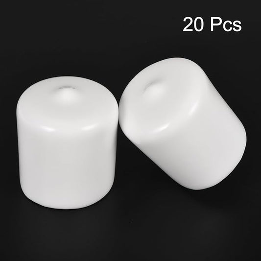 uxcell 20pcs Rubber End Caps 26mm ID Vinyl Round End Cap Cover Screw Thread - Image 2