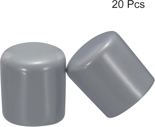 uxcell 20pcs Rubber End Caps 30mm ID Vinyl PVC Round Tube Bolt Cap Cover Screw - Image 2