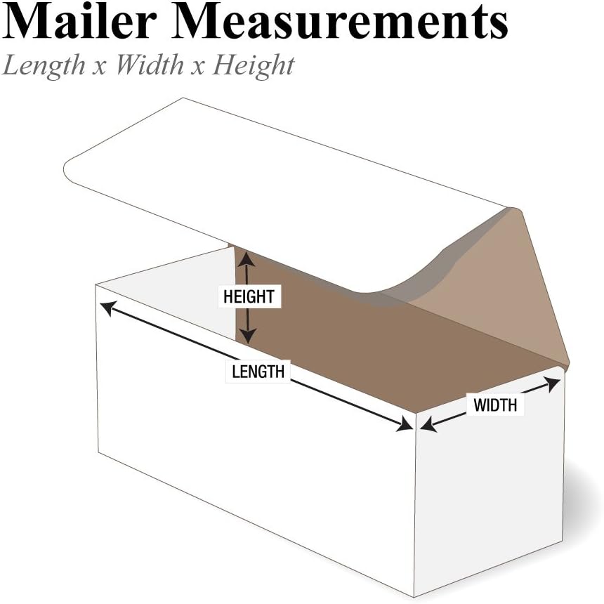 Partners Brand PM844 8"L x 4"W x 4"H, White (Pack of 50)
