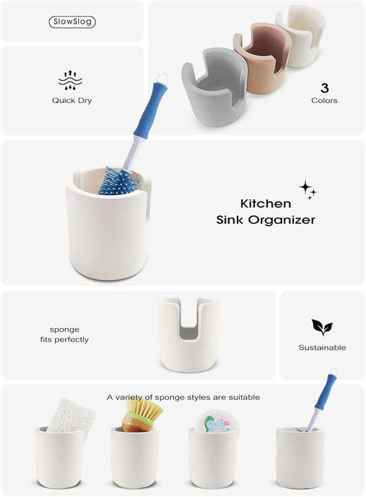 Diatomite Sponge Holder, Dish Sponge Stand - Image 2