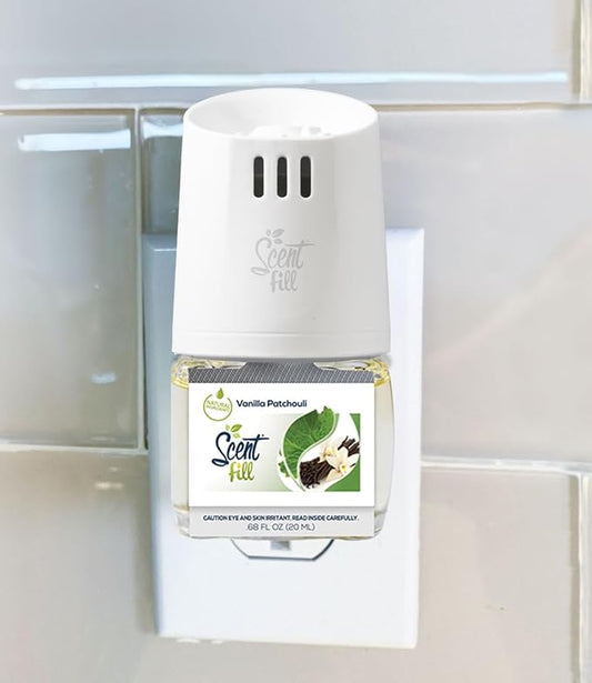Scent Fill Vanilla Patchouli Plug in Air Freshener, 4 Scented Oil Refills - Image 2