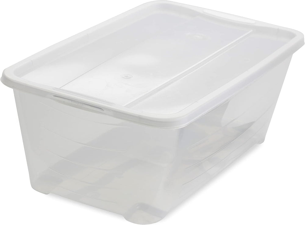 Life Story 6 Liter Plastic Storage Container Set, Stackable Shoe, Accessory, ...
