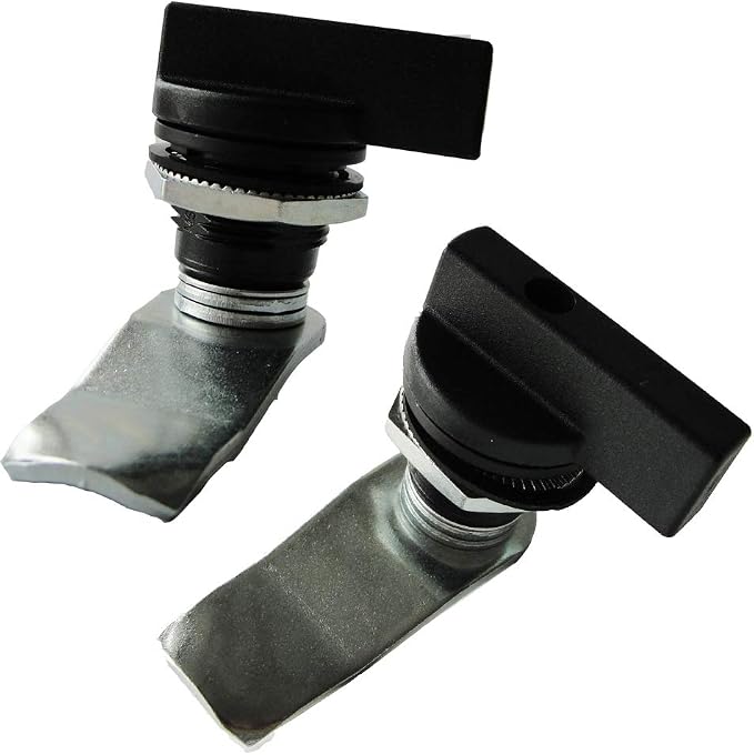 WJSKDQ 2PCS Thumb Operated Offset Thumb Cam Lock Black Cam Lock - Image 8