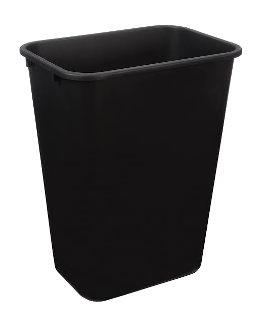 Amazon Basics Trash Can, Rectangular Commercial Office Wastebasket, 10 Gallon - Image 2