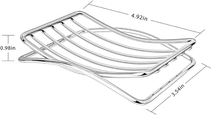 Soap Dish Stainless Steel Bar Soap Holder - Image 7