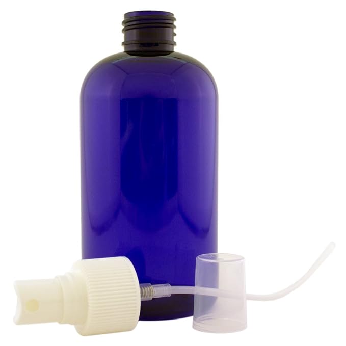 GreenHealth 8 fl oz Cobalt Blue Plastic Bottle - Image 2