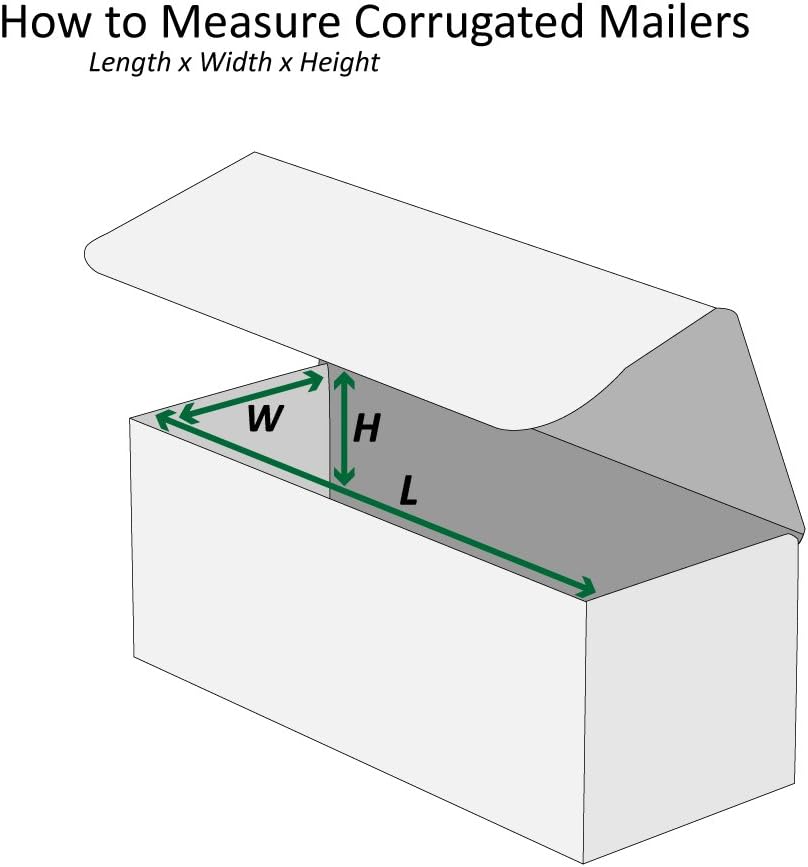Boxes Fast BFM843 Corrugated Cardboard Mailers, 8 x 4 x 3 Inches, Tuck Top On...