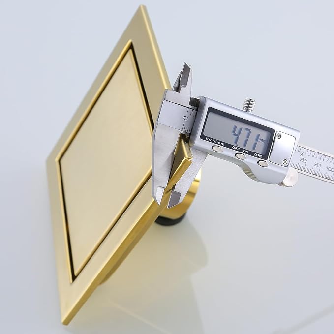 RANDOM Brushed Gold Shower Drain Square - Image 9