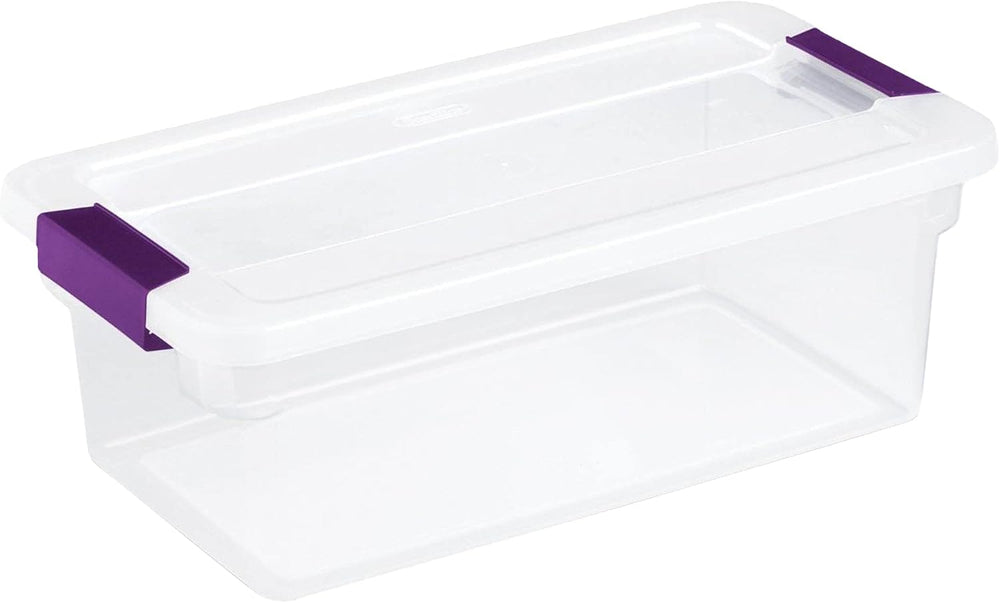 Sterilite ClearView Latch Boxes Set, 66 Quart 6-Pack and 6 Quart 12-Pack