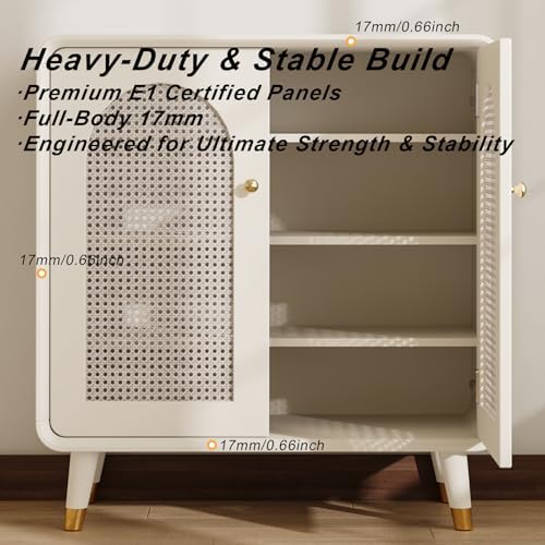 Luxury Closet Freestanding Shoe Cabinet, 4 Tier Wooden Shoes Storage Organize...