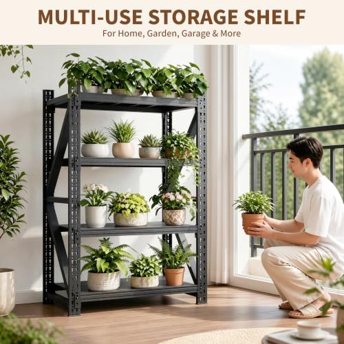 Heavy Duty Garage Shelving, Metal Storage Shelves, 5000 LBS