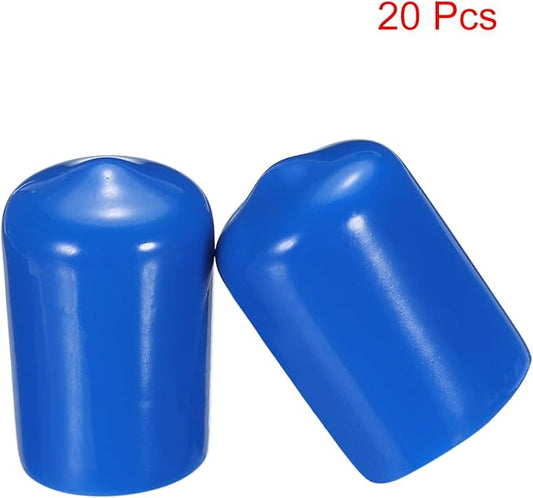 uxcell 20pcs Rubber End Caps 14mm ID Vinyl PVC Round Tube Bolt Cap Cover Screw - Image 2