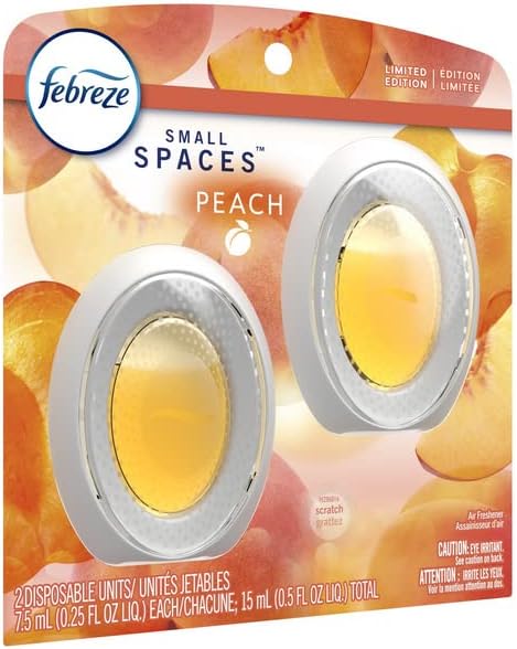 Febreze Small Spaces Air Freshener Peach, .25 fl oz, 2 Pk by Febreze