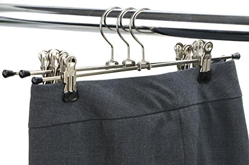 Mawa by Reston Lloyd Non Slip-Space Saving Clothing Hanger for Pant/Skirt wit...
