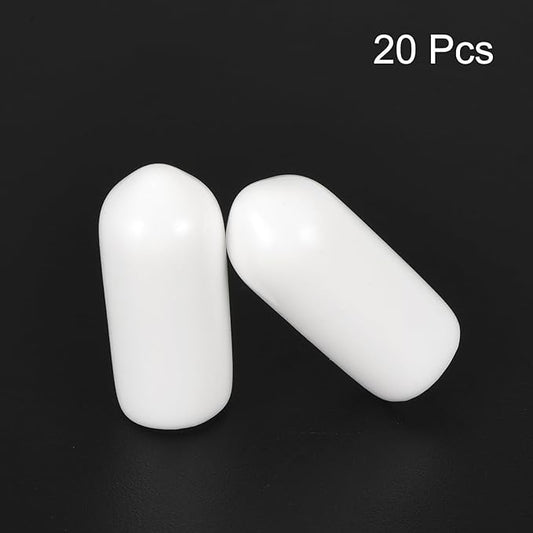 uxcell 20pcs Rubber End Caps 6mm ID Vinyl Round End Cap Cover Screw Thread - Image 2