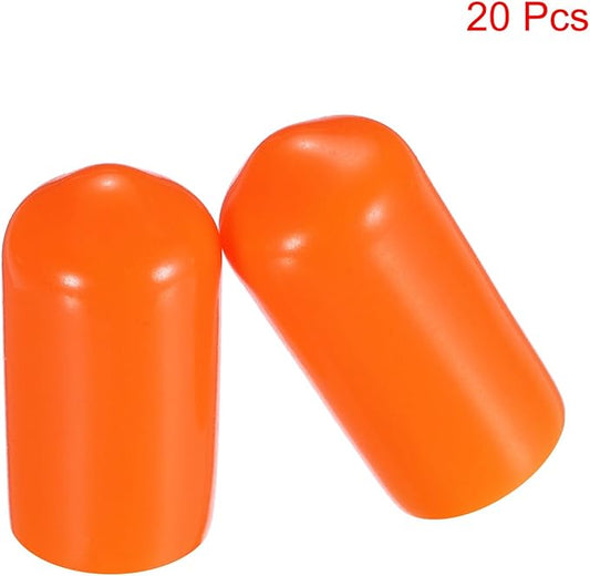 uxcell 20pcs Rubber End Caps 8mm ID Vinyl PVC Round Tube Bolt Cap Cover Screw - Image 2