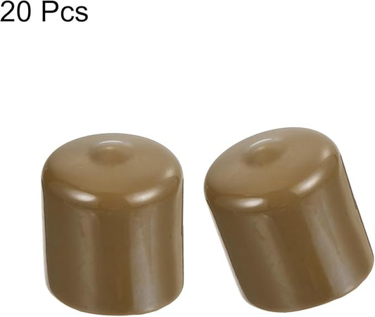 uxcell 20pcs Rubber End Caps 29mm ID Vinyl PVC Round Tube Bolt Cap Cover Screw - Image 2