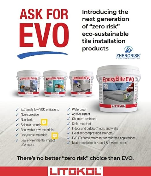 Tile Doctor EpoxyElite EVO 11 lbs./5 kg. Bucket of Litokol Black 2 Epoxy Tile - Image 9