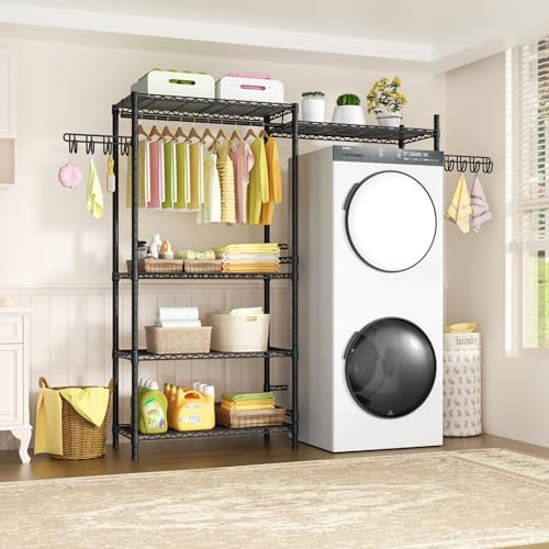 Ulif U5 Over the Washer and Dryer Storage Shelf, Laundry Room Space Saver