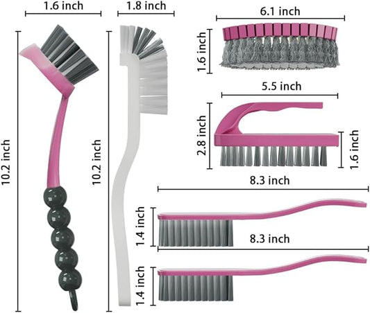 6 PCS Cleaning Brush, Scrub Brush Set - Image 2