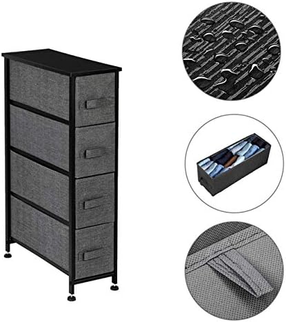 Furniture Home Furnishing Plaza Narrow Dresser, Vertical Storage Unit with 4 ...