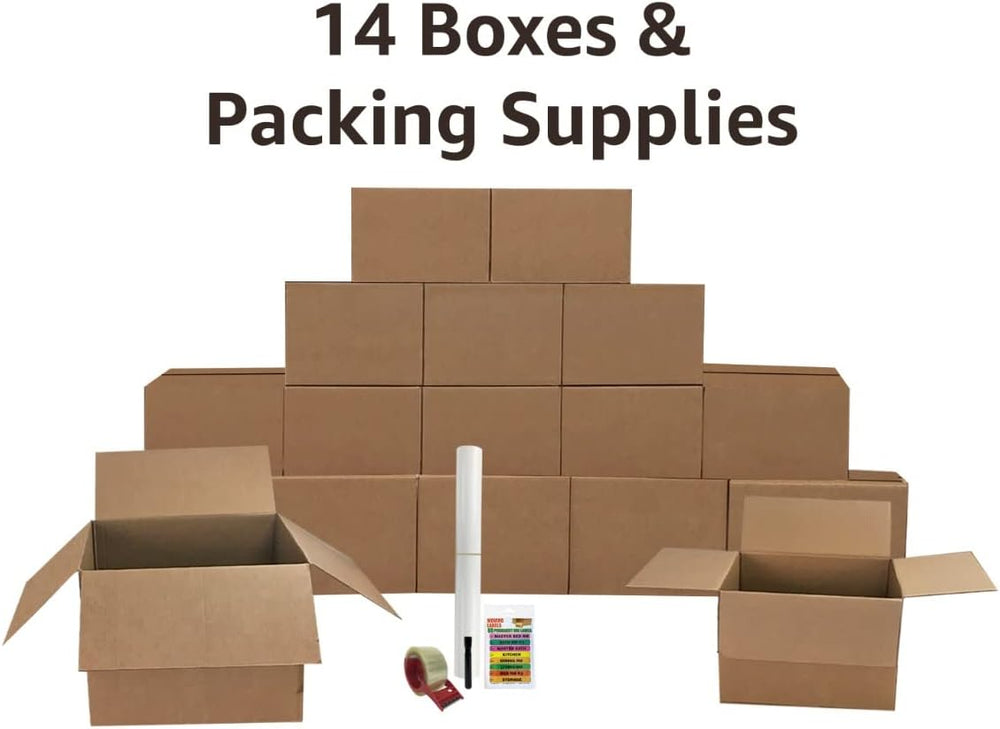 Bigger Boxes Smart Moving Kit #1, 1 to 2 Bedroom