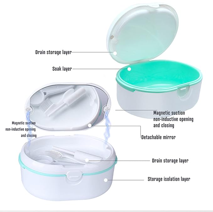 MURRI&MURRDI Retainer Case, Denture Bath Box - Image 7
