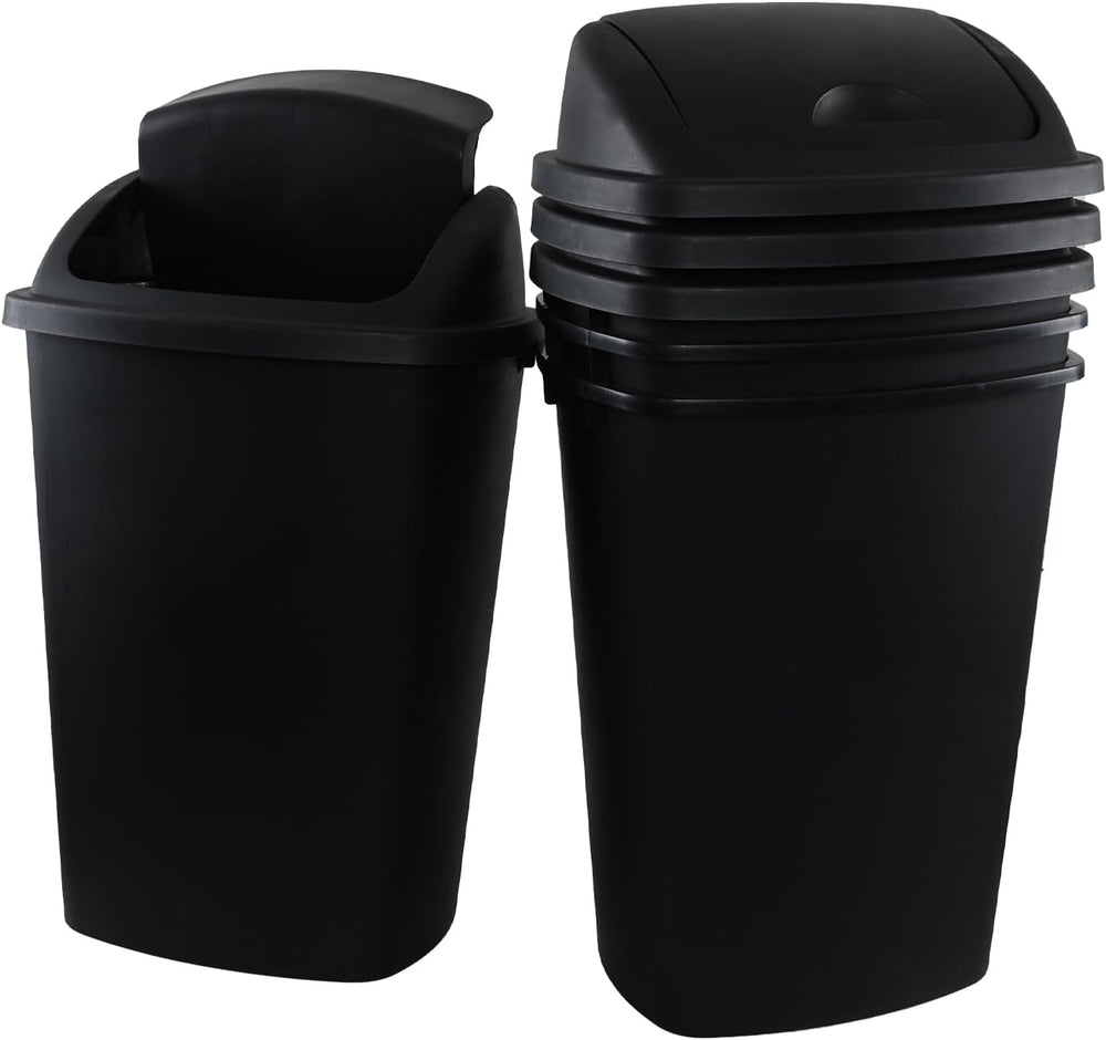 13 Gallon Black Outdoor Garbage Can