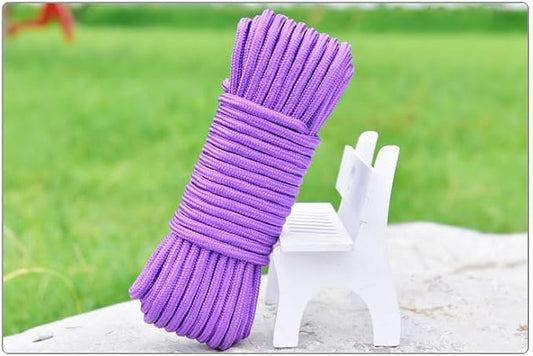 2 Pcs Diamond Braided Rope Clothes Hanging String Indoor Utility Clotheslines - Image 2
